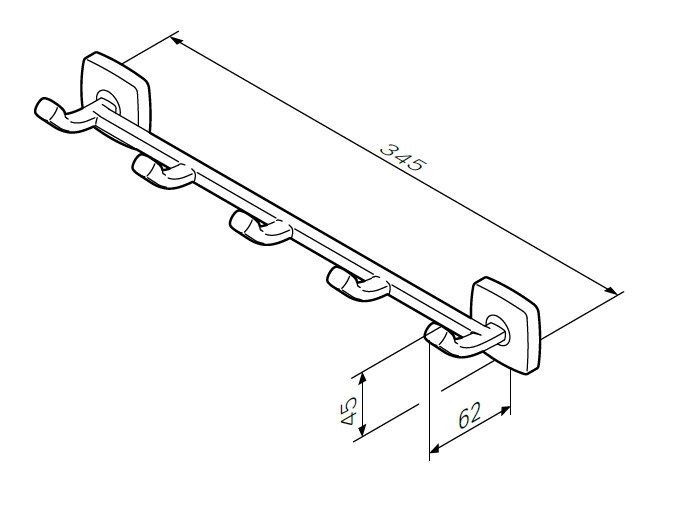 Крючок Am.Pm Gem A9035900