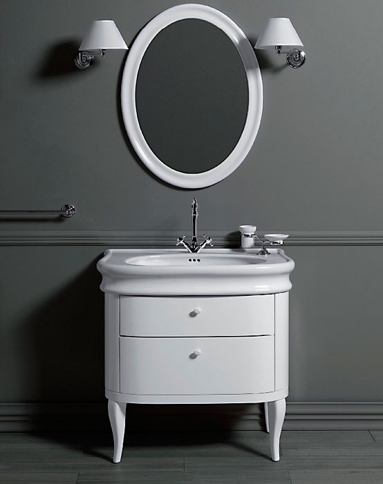 Мебель для ванной Simas Lante 90 см белый глянец