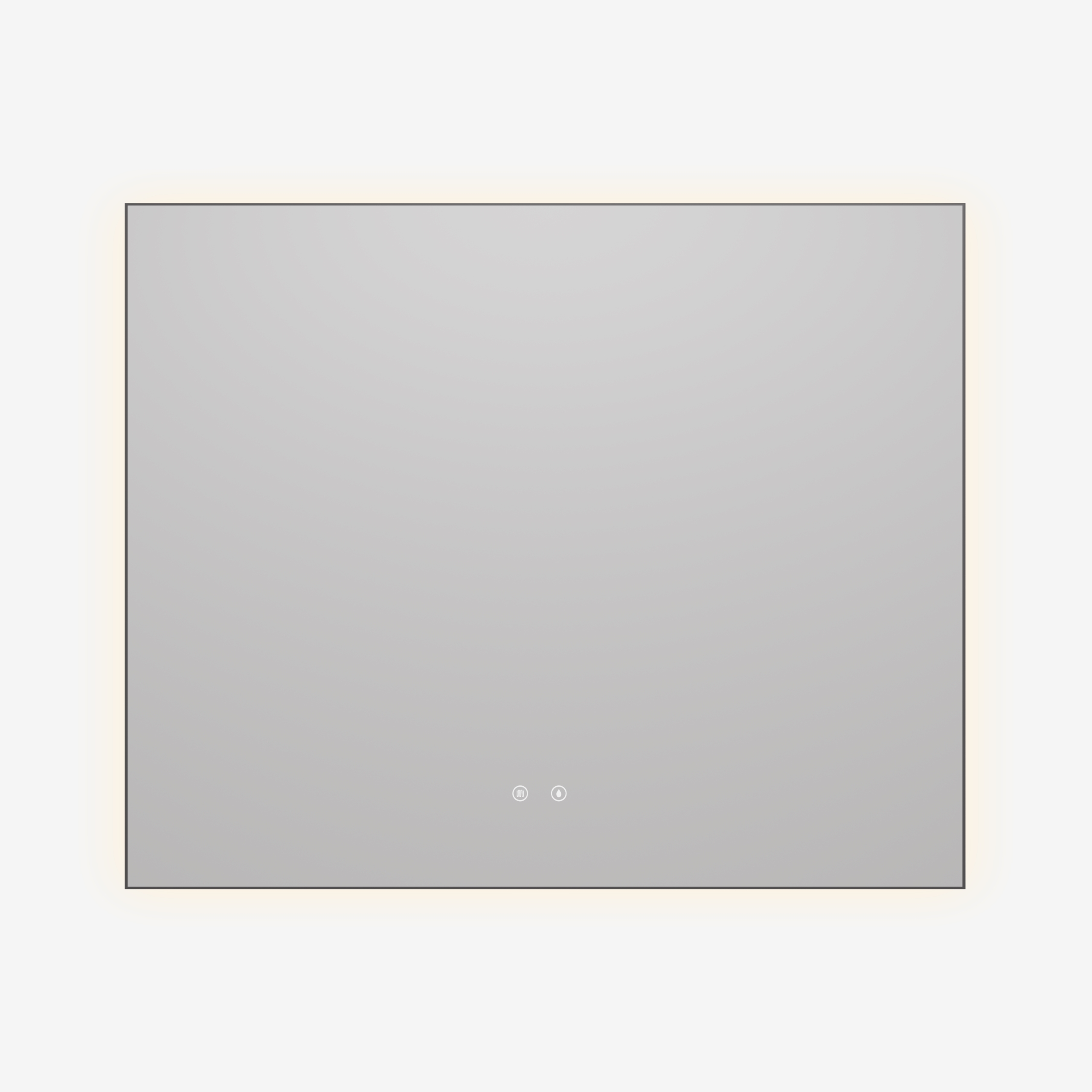 Зеркало Vincea VLM-4F100GM-2 100x80 см, сенсорный выключатель, антипар, диммер, вороненая сталь