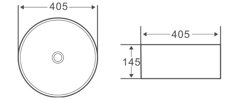 Раковина BelBagno BB1342H300 40.5 см