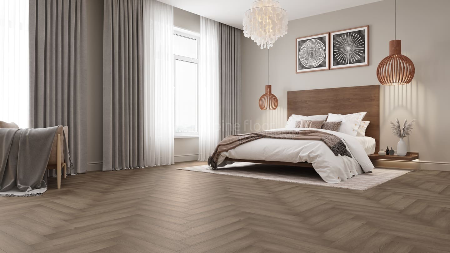 SPC ламинат Alpine Floor Parquet Light Дуб Насыщенный 600x125x4 мм, ECO 13-7B