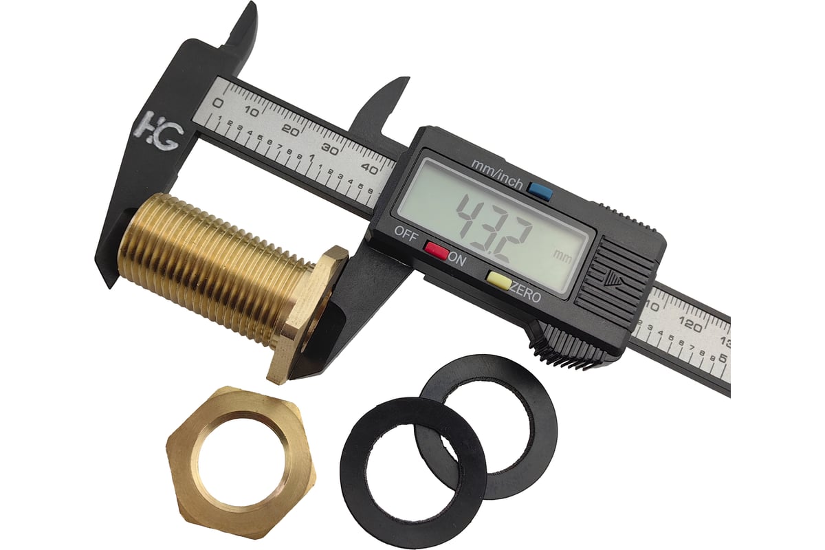 Штуцер для врезки в бочку 1/2" НР HG 1896103