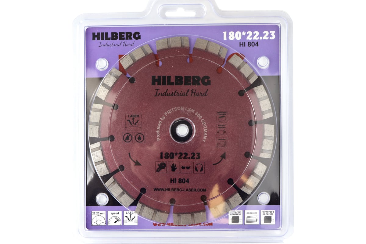 Диск алмазный отрезной Industrial Hard 180x22.23 мм Hilberg HI804