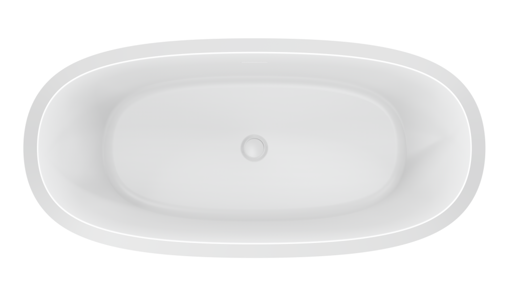 Акриловая ванна Cezares Lux CZR-LUX-CENTRAL-170-82-58-MATT 170x82 см белый матовый