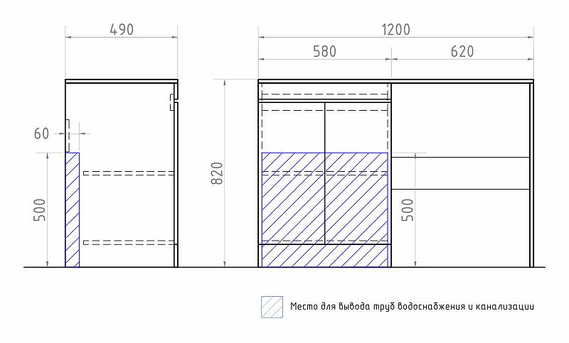 Столешница Vigo Urban 120 см белый, st.URB.120