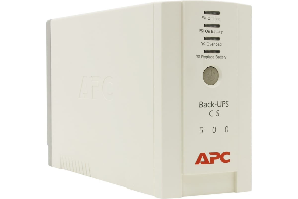 Источник бесперебойного питания APC Back-UPS CS, OffLine, 500VA / 300W, Tower, IEC, USB BK500EI