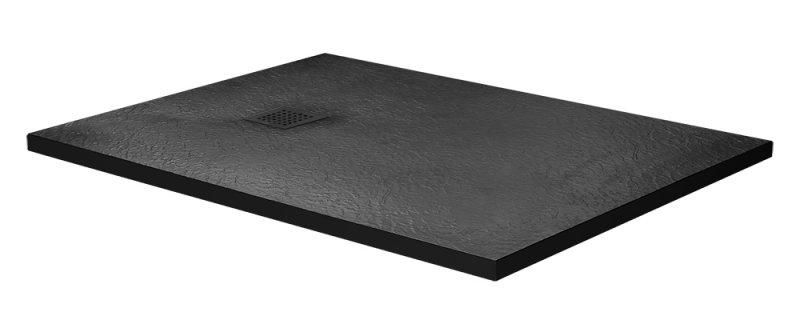 Поддон для душа BelBagno TRAY-MR-UNO-AH-120/80-35-NERO-NO 120x80 черный, накладка черный