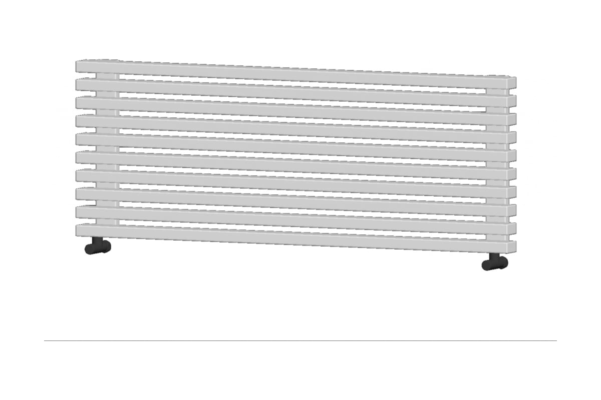 Радиатор стальной трубчатый Loten Grey Z 1750 8 секций, белый RAL9016, нижнее подключение 061808