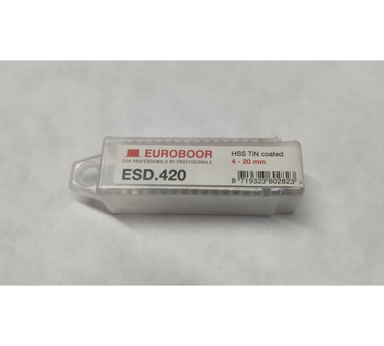 Ступенчатое сверло 4-20 мм HSS-TiN Euroboor ESD.420