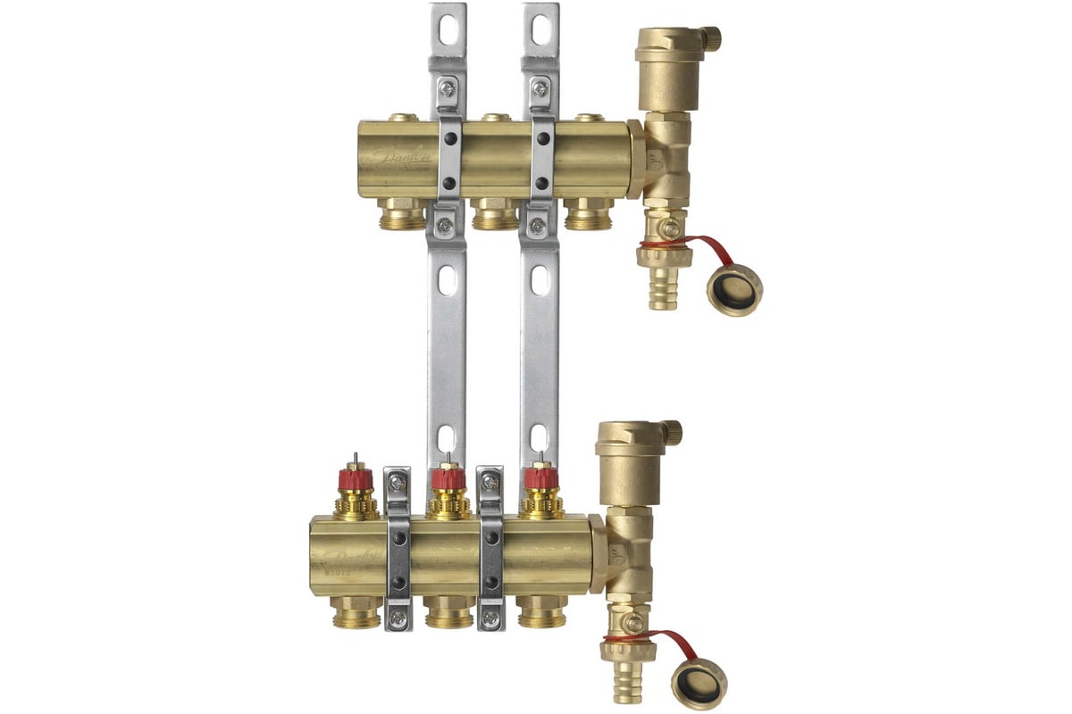 Комплект коллекторов Danfoss FHF-2 set , 3 выхода 088U0703 049500