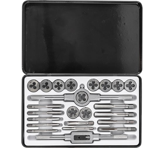 Набор метчиков и плашек Rockforce метрический 24 предметов RF-M024-1(10457)