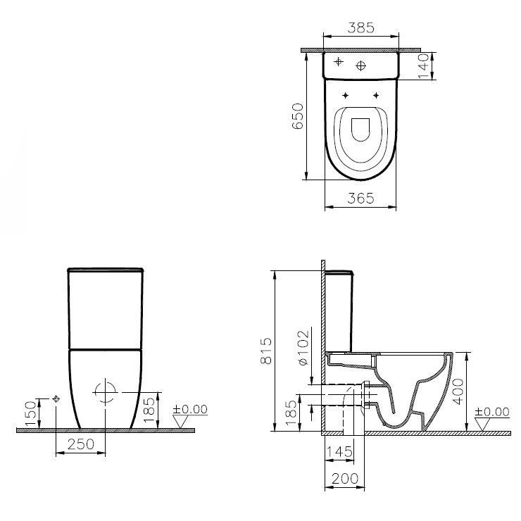 Унитаз VitrA Sento 9830B003-7203