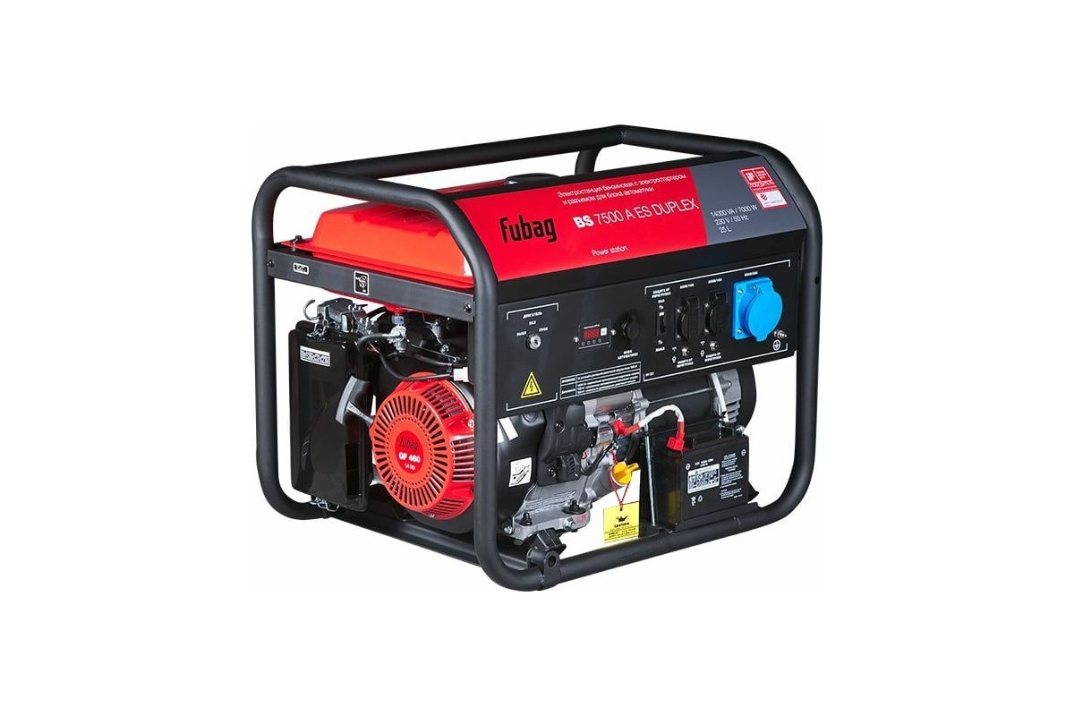 Бензиновая электростанция Fubag BS 7500 A ES DUPLEX, 641001