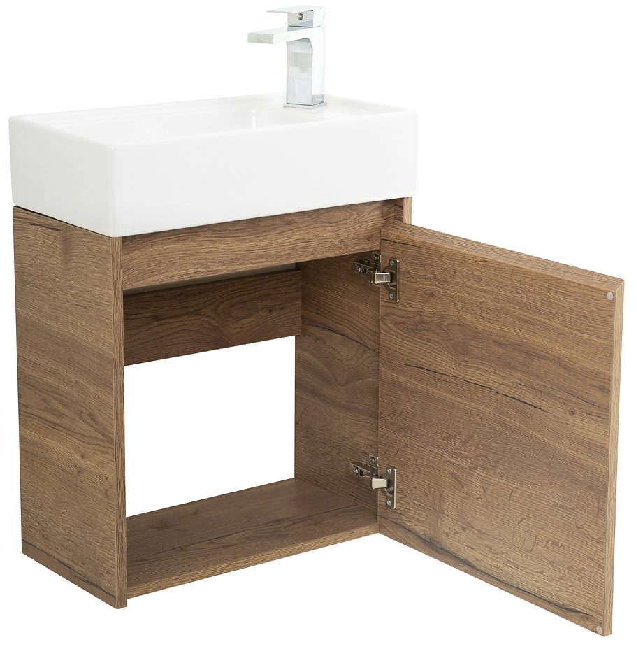 Тумба с раковиной BelBagno Kraft Mini 50 см Rovere Tabacco, R