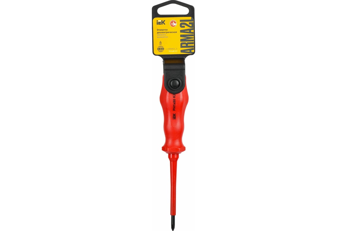 Диэлектрическая отвертка IEK ARMA2L 3 PH1x80 K2 A2L3-SC30-K2-PH-10-080
