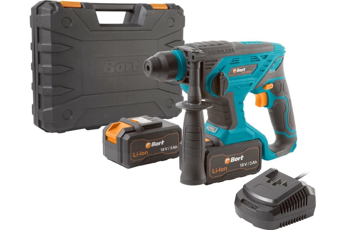 Аккумуляторный перфоратор Bort BHD-18X-BLK 93410235