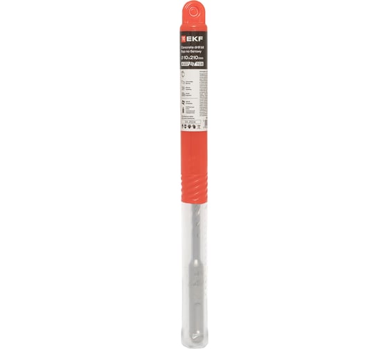 Бур по бетону 10x210 мм, SDS-plus (4 резца) Professional EKF db-10-210-4x4-ue