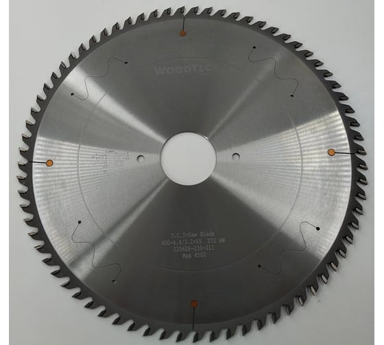 Пила дисковая для пильных центров 400x4.4/3.2x65 мм, Z72, трапеция Woodtec ВИ 337413