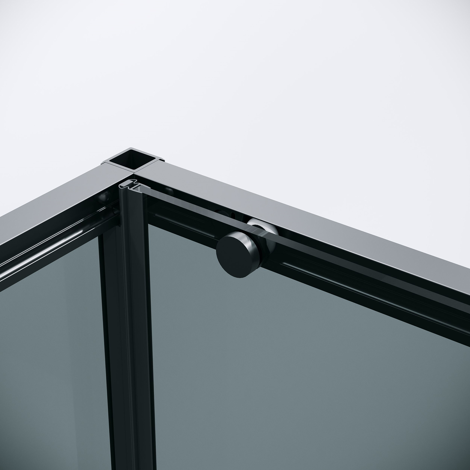 Душевой уголок Grossman Galaxy 120.K33.01.1490.21.10 140x90 тонированный, черный матовый