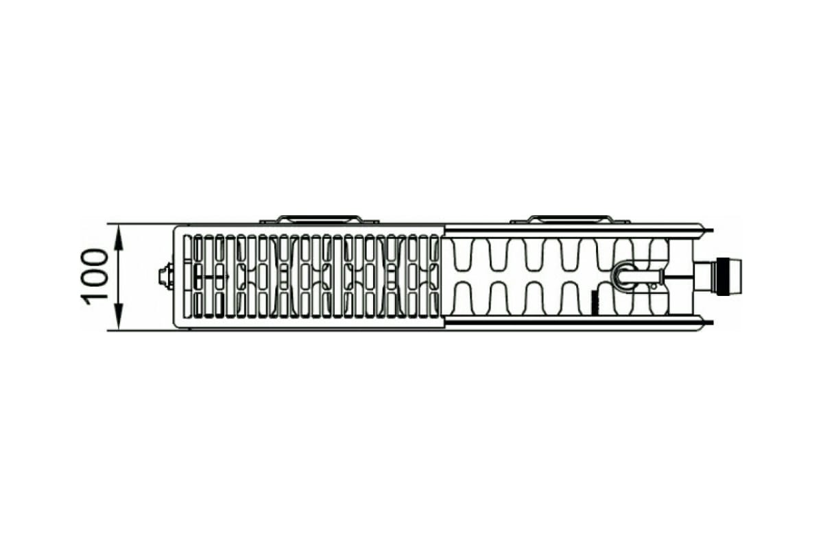 Радиатор Kermi otop FTV 22, 100х200х1400, R, RAL 9016 белый FTV220201401RXK