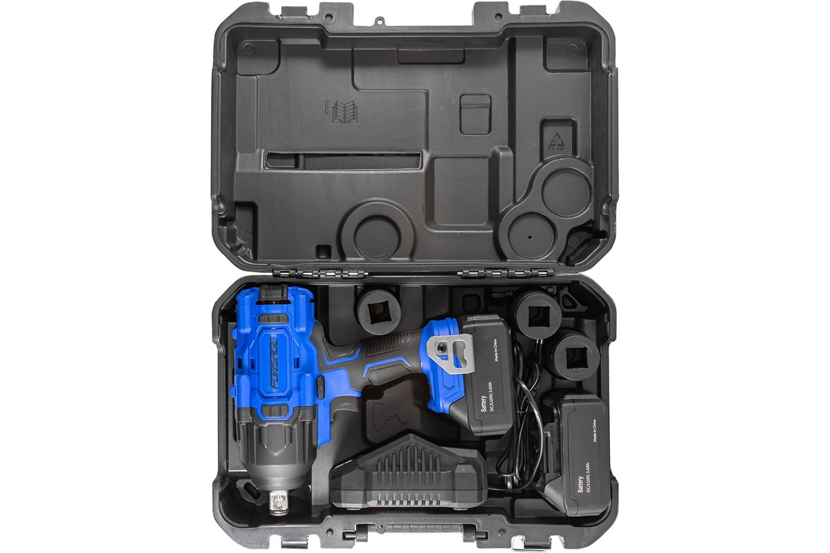 Ударный аккумуляторный гайковерт Forsage в кейсе F-WT02F1162(51883)