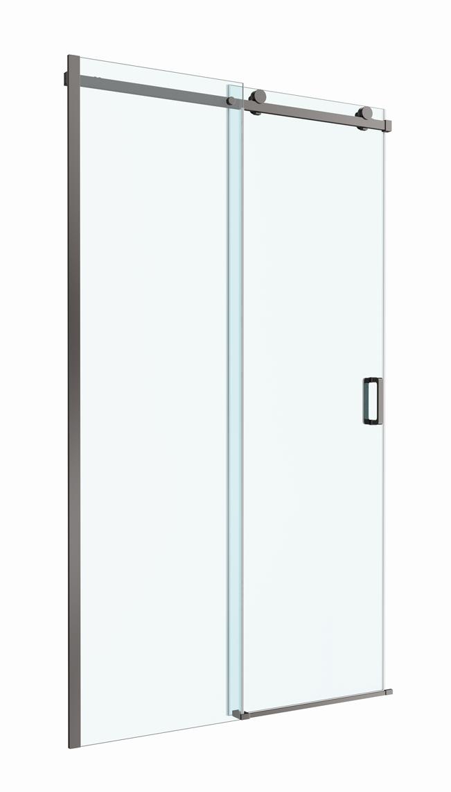 Душевая дверь BelBagno SOFT_CLOSE-2-BF-1-130-C-GM 130x200 прозрачная, оружейная сталь