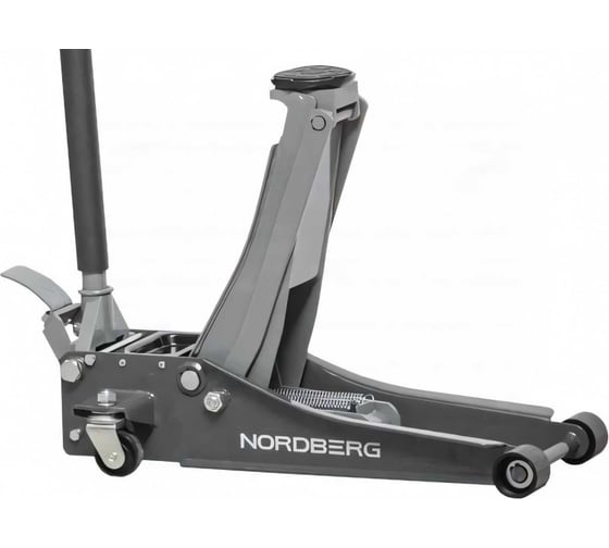 Подкатной домкрат Nordberg 3 т, супернизкий подхват, педаль N32032G