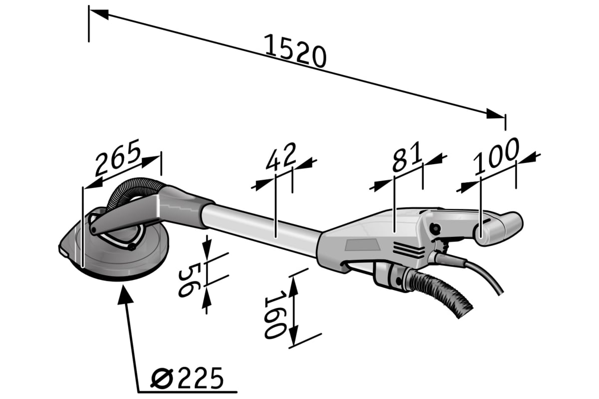 Шлифовальная машина для стен и потолков Flex Giraffe GE 5 R + SH Kit 409383