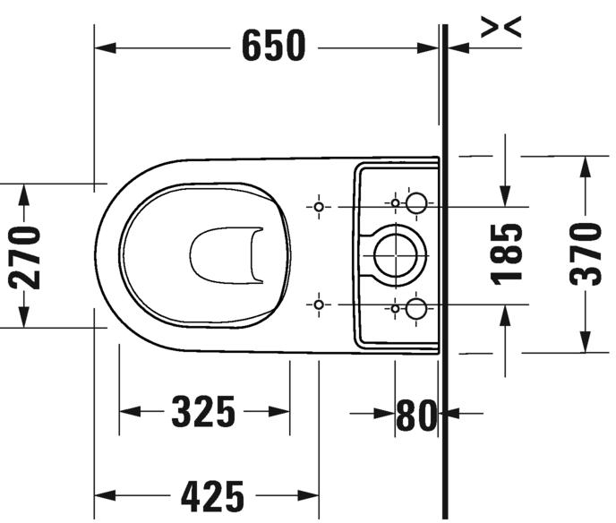 Чаша для унитаза Duravit D-Neo 200209 безободковая