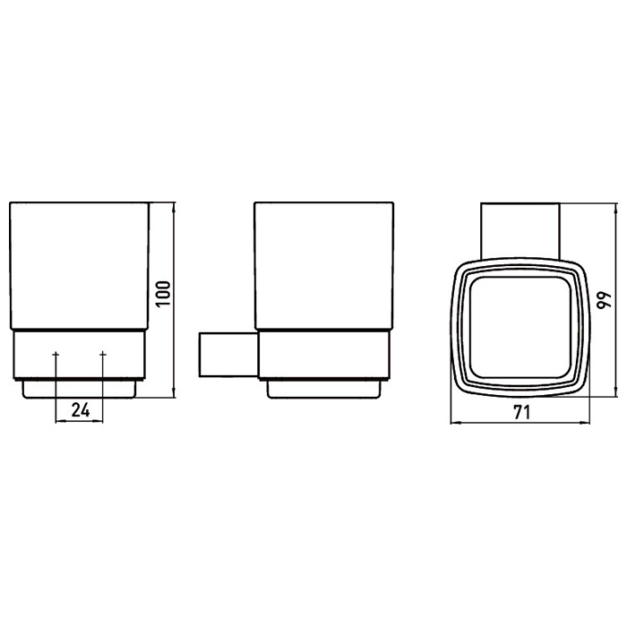 Держатель для стакана Emco Loft 0520 001 00 хром