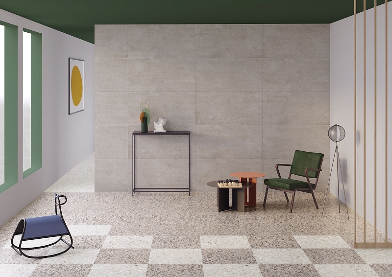 Керамогранит Vitra Terrazzo-X темный 60х60 см, K949768LPR01VTE0