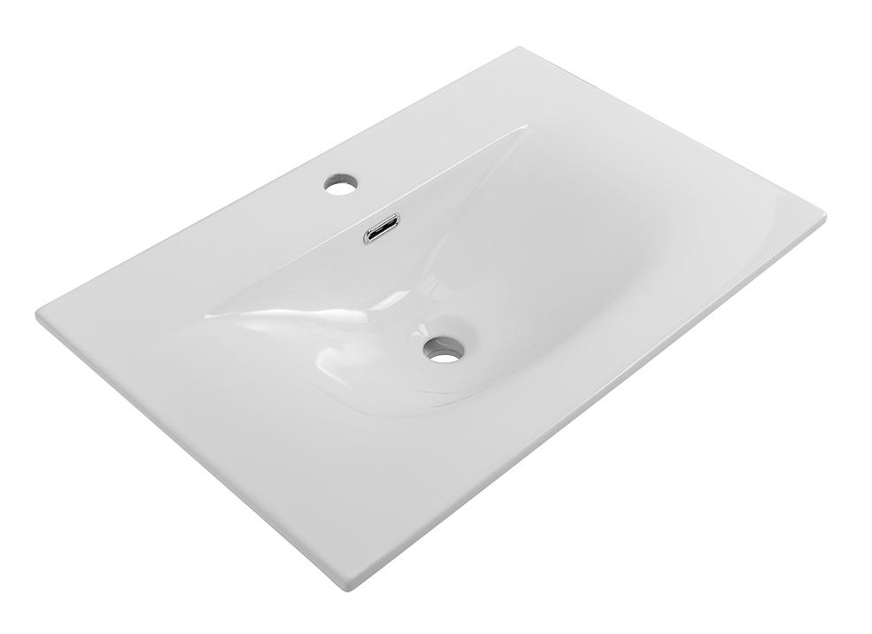 Тумба с раковиной BelBagno Kraft 70 см эмаль, Темно-серый матовый