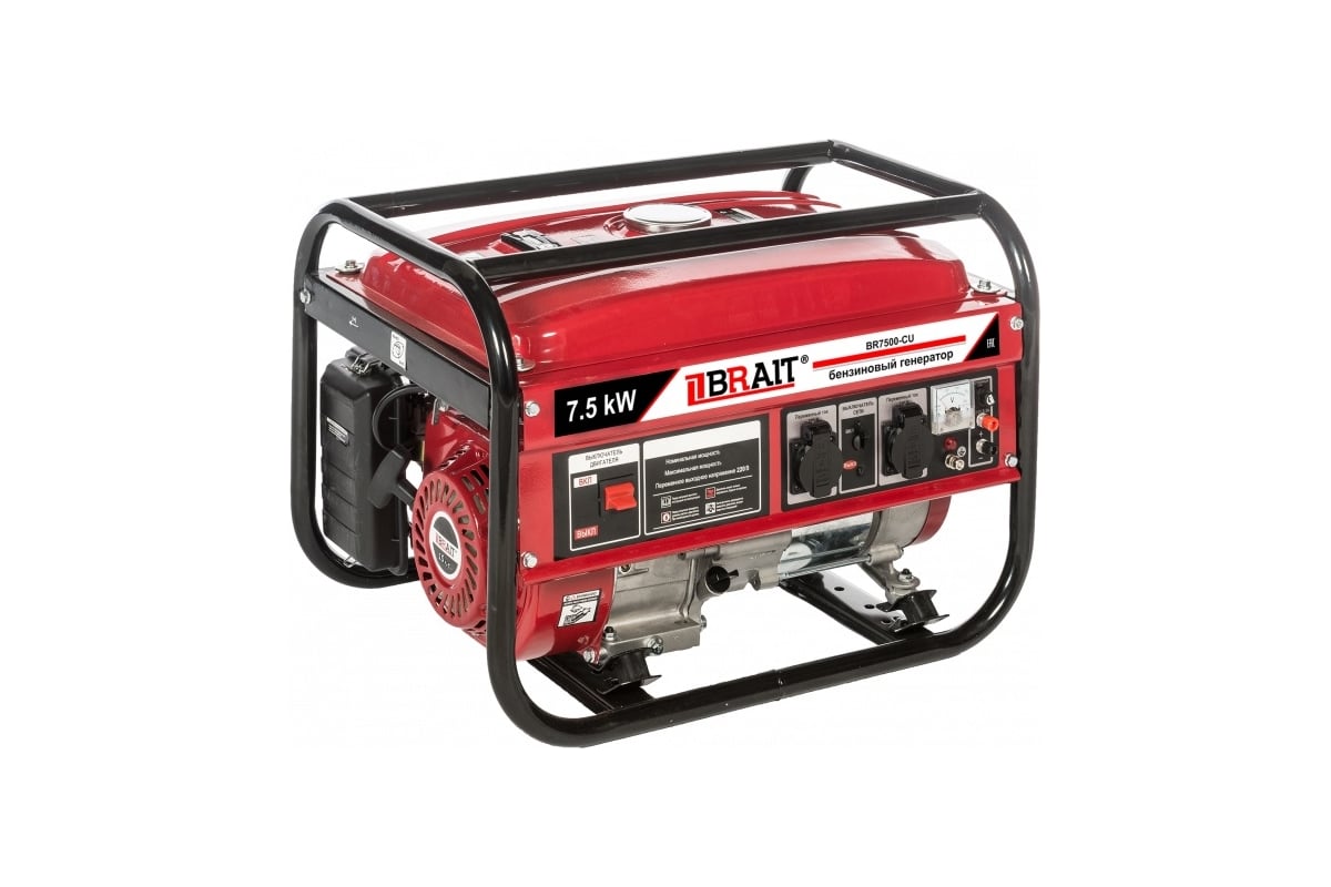 Бензиновый генератор Brait BR7500-CU 02.01.023.029