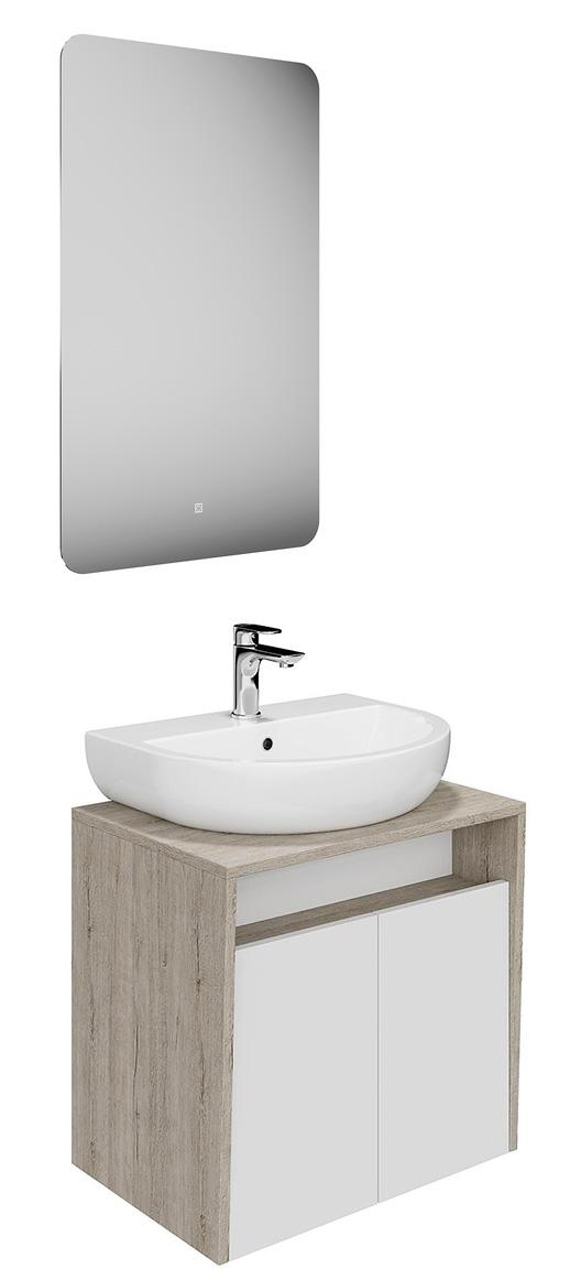 Мебель для ванной Kerama Marazzi Pro 60 см с полками, белый глянец