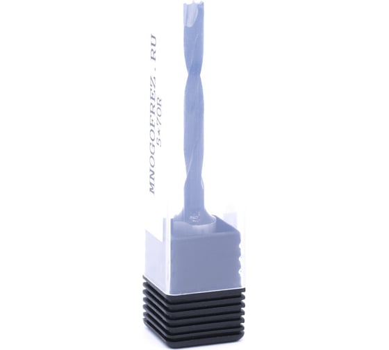 Сверло присадочное монолитное глухое ZY-90206R (5х70 мм; хв-к 10 мм; правое вращение) МНОГОФРЕЗ 6673