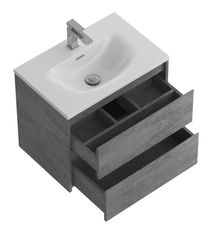 Тумба с раковиной BelBagno Kraft 39-800 80 см Cemento Grigio