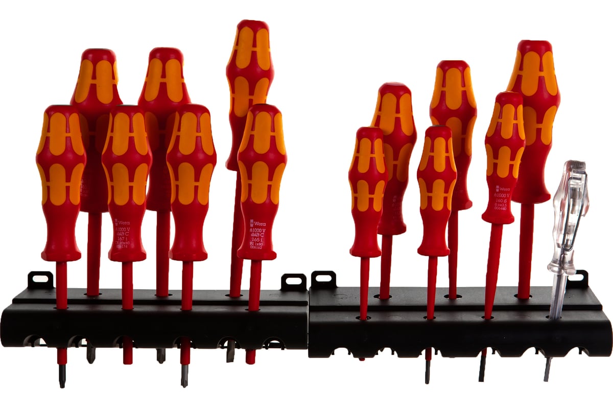 Набор отверток WERA Kraftform Big Pack 100 VDE 14 шт. WE-105631