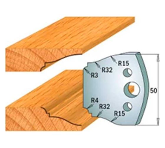 Нож профильный 50 мм для насадной фрезы 26 ROTIS 40069568
