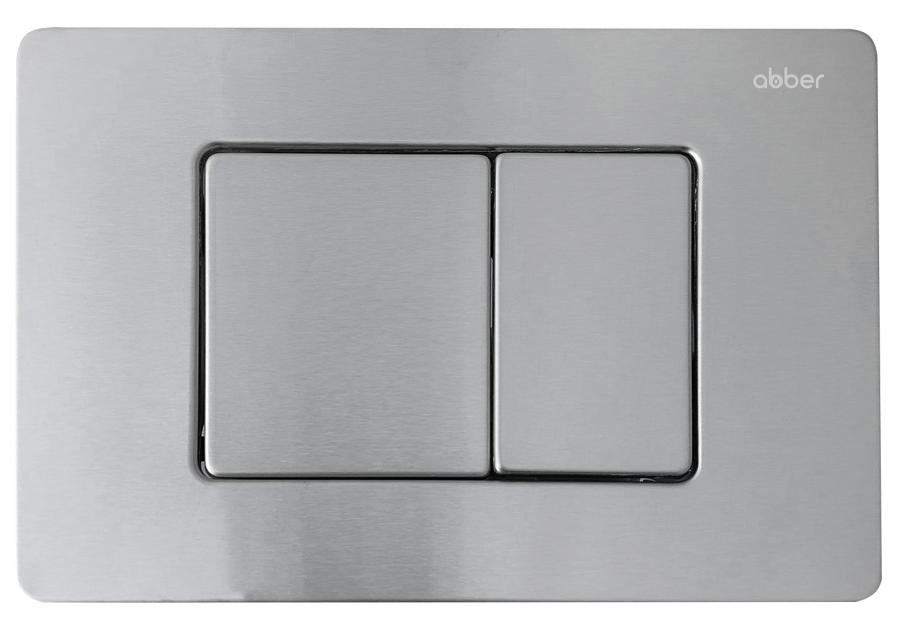 Кнопка смыва Abber AC0120MCH матовый хром