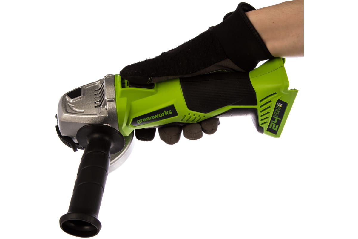 Аккумуляторная угловая шлифовальная машина GreenWorks G24AG 3200007