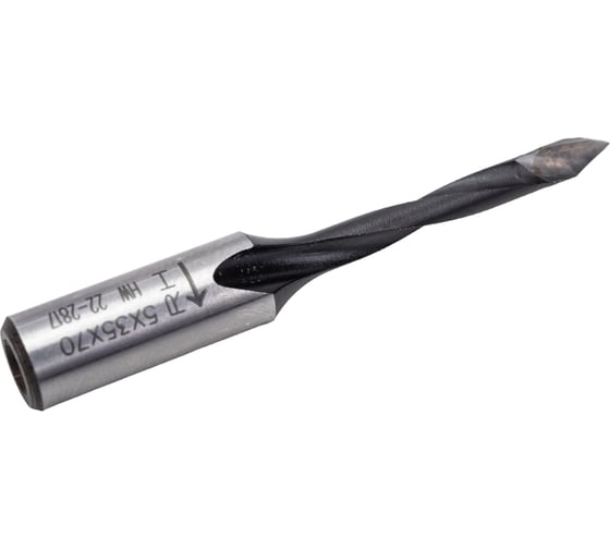 Сверло HW (5x35x70 мм; Z 2; S 10x26 мм; RH) для присадочного станка CMT 314.050.11