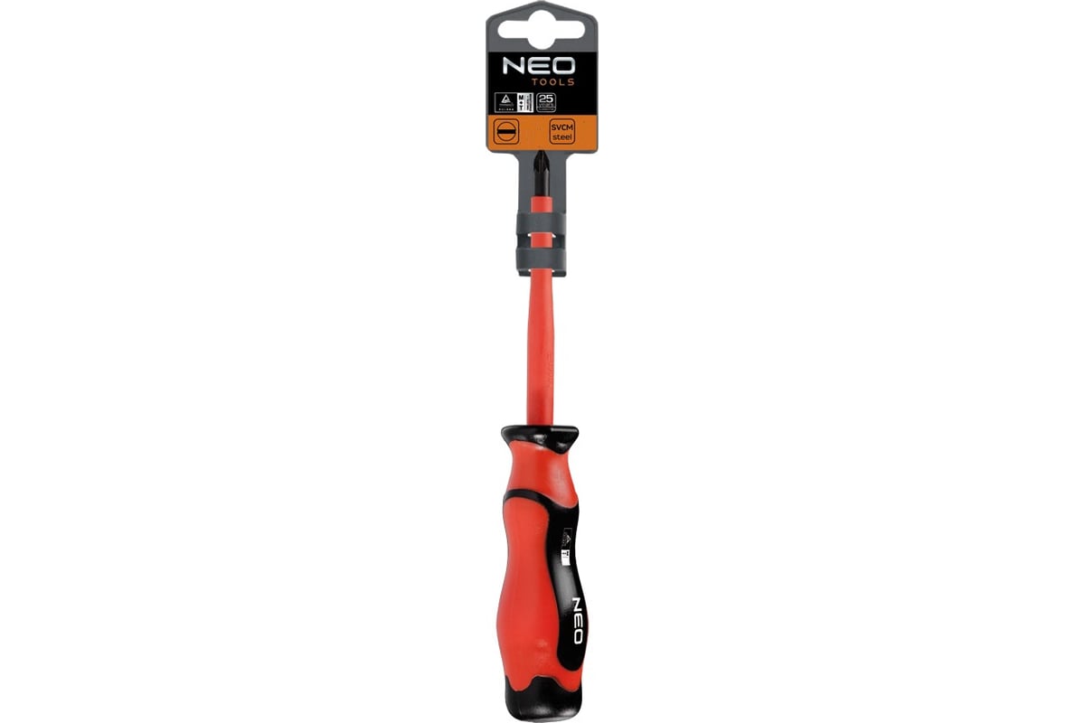 Отвертка Neo Tools PZ2, 6x100мм, 1000В 04-160