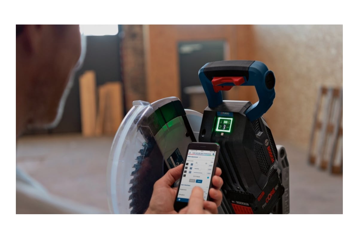 Аккумуляторная торцовочная пила Bosch GCM 18V-305 GDC СОЛО 0601B43000