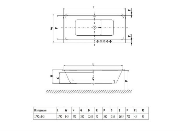 Акриловая ванна Excellent Arana 180x85