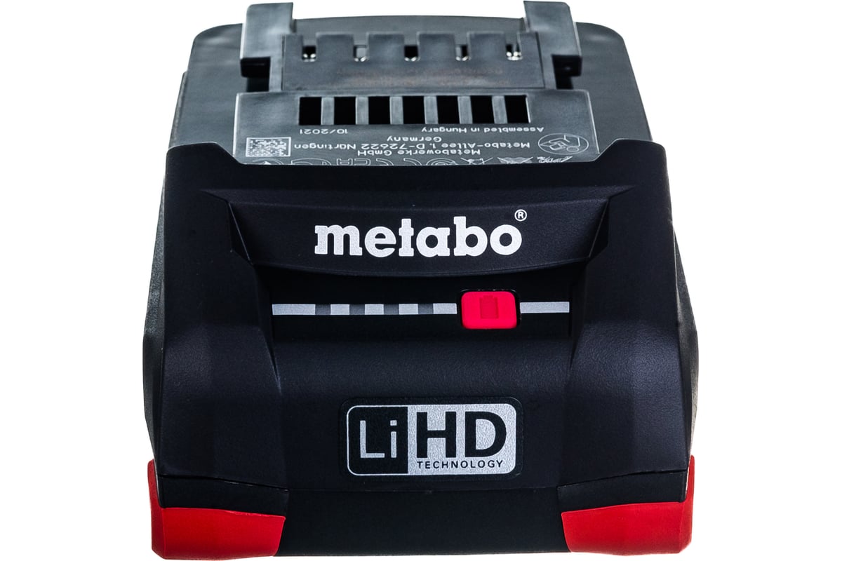 Аккумулятор LiHD 18 В, 4.0 А*ч Metabo 625367000