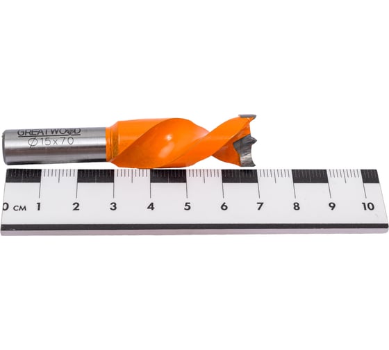 Сверло чашечное Премиум HW 15x70 мм, S10x20 мм, LH Greatwood TL00001041