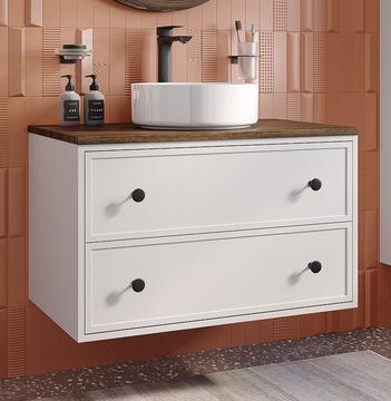 Тумба со столешницей Iddis Torr 80 см, МДФ макадамия орех