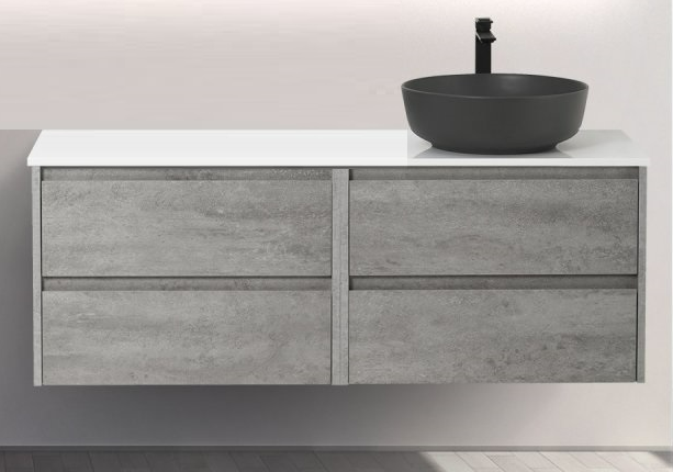 Тумба со столешницей BelBagno Kraft 120 см Cemento Grigio