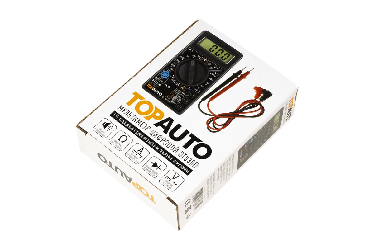Цифровой мультиметр TopAuto DT830D