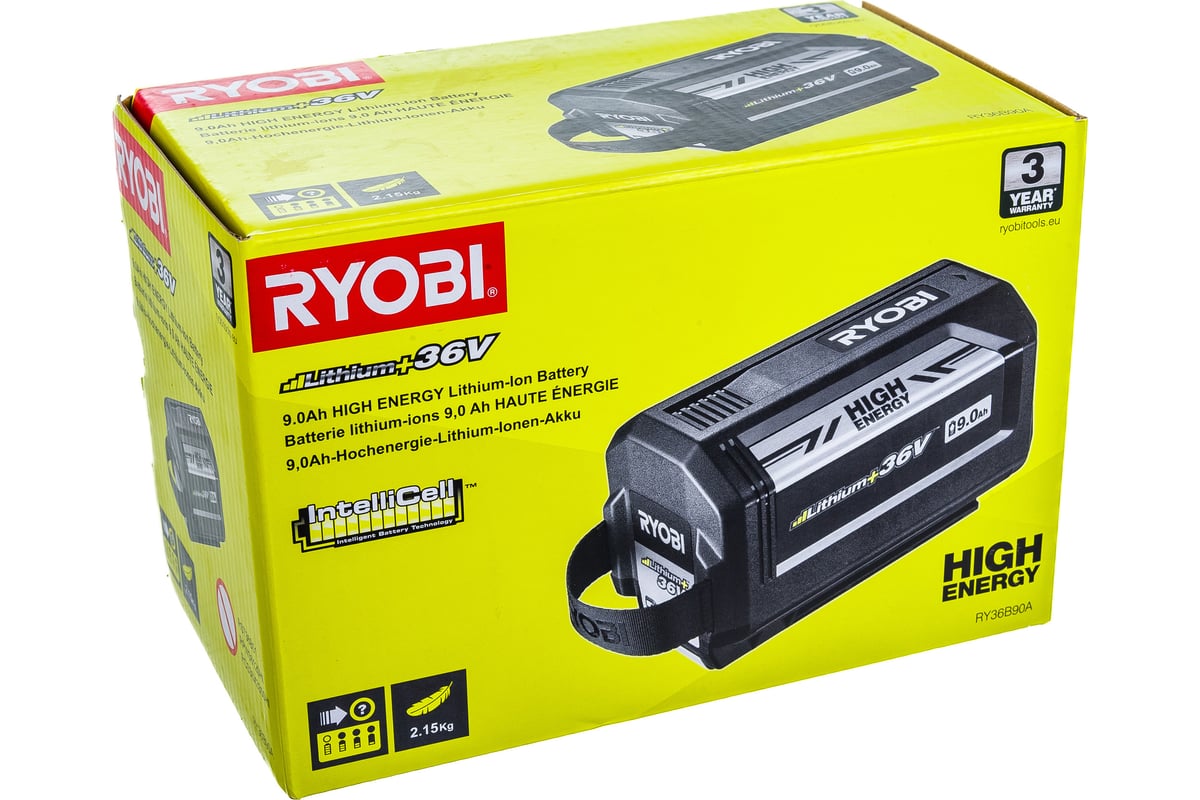 Аккумуляторная батарея (36В; 9.0 Ач; Lithium+High Energy) RY36B90A Ryobi 5133003271